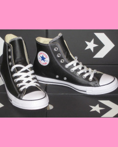 Black Leather 90´s Evergreen All Stars Hi Converse