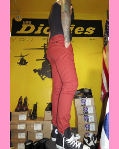 Brick Dickies Slim Skinny 803 Work Pants