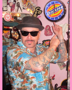 Blue Dickies Boss Vale Hawaiian Shirt
