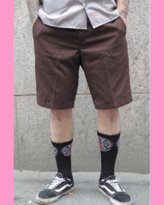 Chocolate brown Dickies `67 Industrial Work Shorts