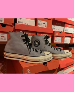 Grey Ash Stone Converse 70's Hi Sneakers