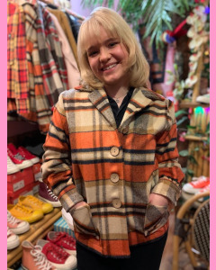 Freddies of Pinewood Plaid Button Jacket