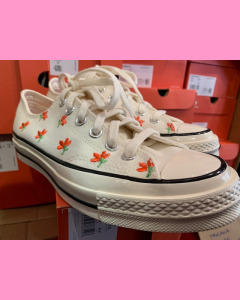 Bright Poppy Bone Converse 70's Ox