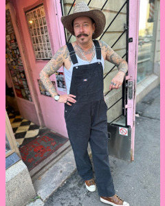 Stonewashed Black Denim Dickies Overalls