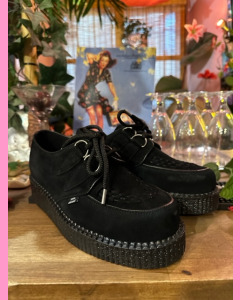 D-Ring Creepers, Black Suede