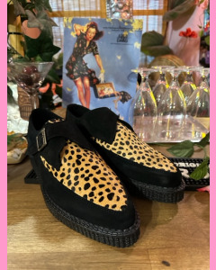 Creepers, Black suede and leopard 