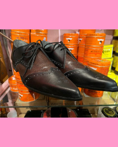 Brogue Winkle-Pickers, Black and Brown Lizard