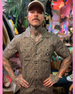 Dickies Leopard Silver Firs Work Shirt