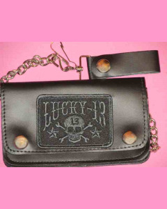 Black Skull Stars 6 Inch Wallet