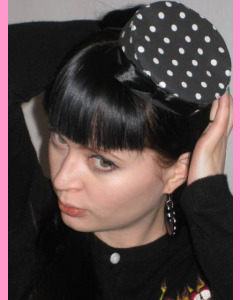 Small Polka Dot Pill Box Hat