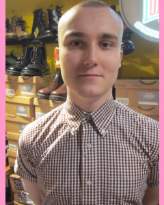Burgundy and white short sleeve Check Shirt 