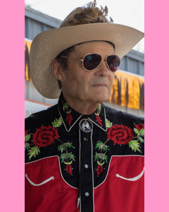 Black and red Rockmount Two Tone Rose Embroidered Western Shirt