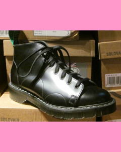 Black Soft Cap 7 Hole  Solovair Monkey Boot