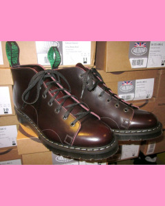 Solovair Burgundy Rub-Off Monkey Boot