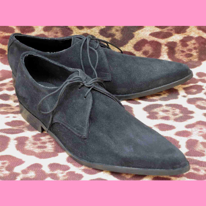 black suede winklepickers