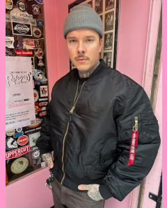 Black MA-1 Flight Jacket by Alpha Industries