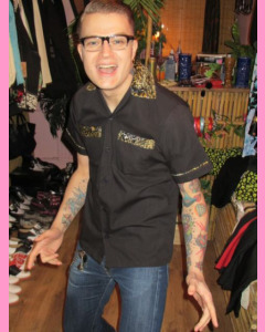 Leopard Bowling Shirt