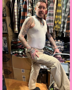 Khaki Dickies Double Knee Carpenter Pants