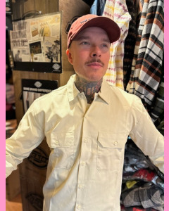 Dickies Long Sleeve Work Shirt, Wood Ash
