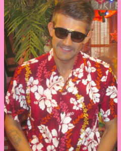 Red San Pedro Hawaiian Shirt
