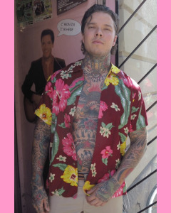 Burgundy Reno Hawaiian Shirt