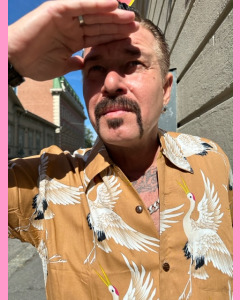 Beige Kyoto Hawaiian shirt