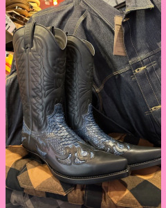 Mayura Blue Python Boots