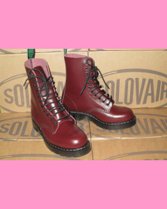 Oxblood Solovair 11 Hole Soft Cap Derby Boot