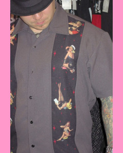 Charcoal Pin-Up Panel Shirt